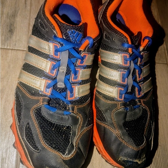 2 lot Men's Shoes Adidas running tennis Under Armour slides memory foam sandals - Picture 4 of 8